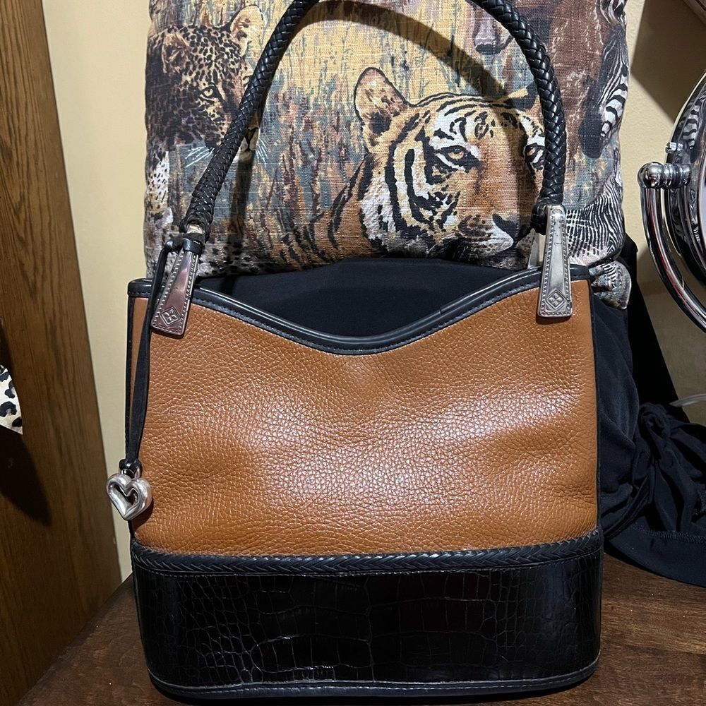 BRIGHTON LEATHER SHOULDER BAG VINTAGE
